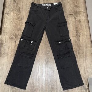 VIP Black Cargo Women Jeans